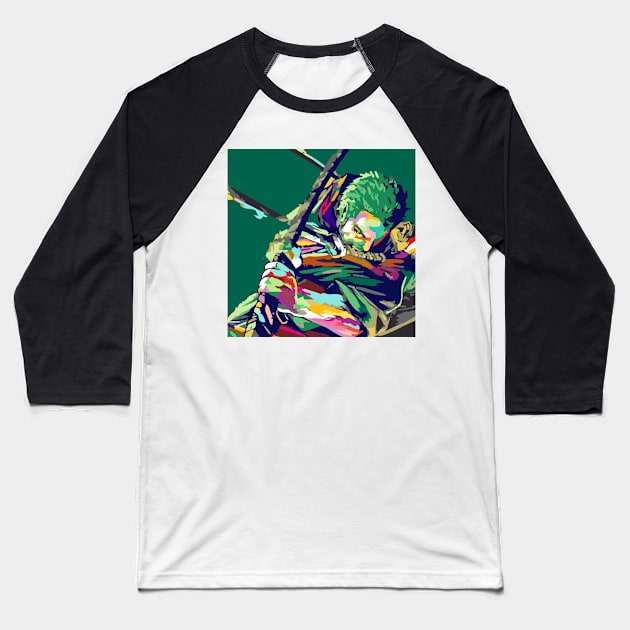 Zoro Roronoa Baseball T-Shirt by BarnawiMT